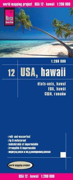 Produktbild: Reise Know-How Landkarte USA 12, Hawaii 1 : 200 000