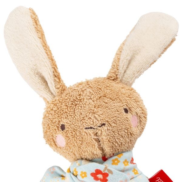 Produktbild: Sigikid 31272 - Greifling Hase, 15 cm, braun/blau/gebl&uuml;mt, Farmhouse Family
