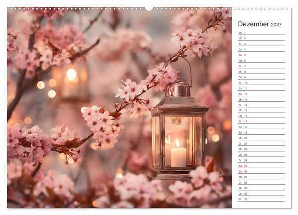Produktbild: Japanische Kirschbl&uuml;te (hochwertiger Premium Wandkalender 2027 DIN A2 quer), Kunstdruck in Hochglanz