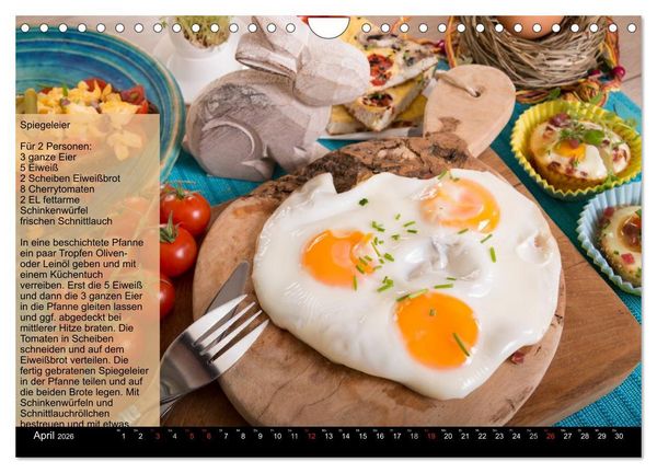 Produktbild: Low Carb - Leichte Rezepte f&uuml;r jeden Tag (Wandkalender 2026 DIN A4 quer), CALVENDO Monatskalender