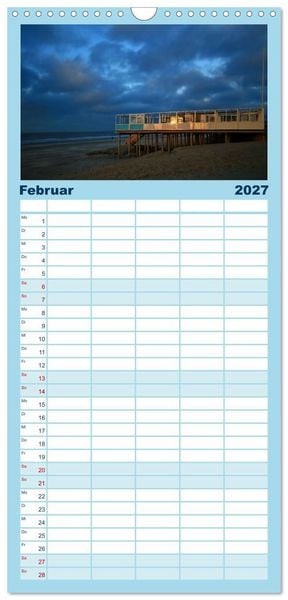 Produktbild: Familienplaner 2027 - Texel &ndash; Eine Insel die verzaubert mit 5 Spalten (Wandkalender, 21 x 45 cm) CALVENDO