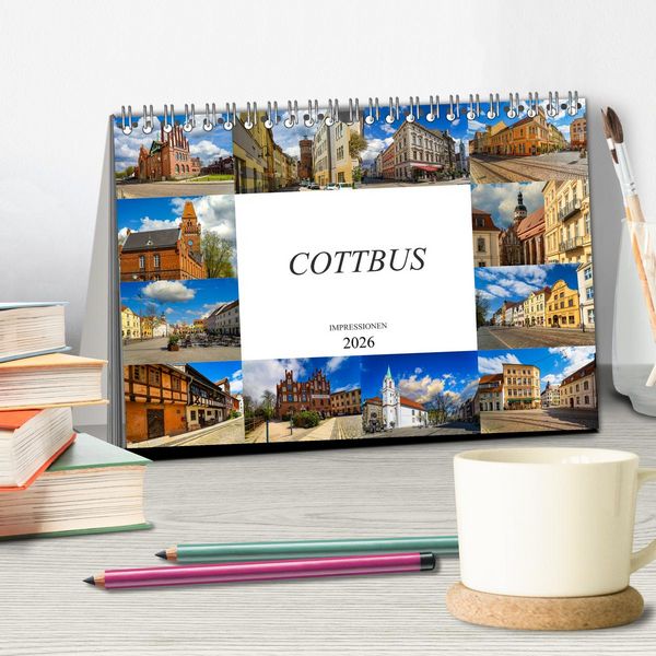 Produktbild: Cottbus Impressionen (Tischkalender 2026 DIN A5 quer), CALVENDO Monatskalender