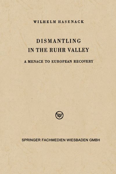 Produktbild: Dismantling in the Ruhr Valley