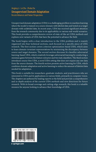 Produktbild: Unsupervised Domain Adaptation