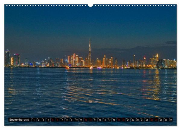 Produktbild: Dubai Panoramen (hochwertiger Premium Wandkalender 2026 DIN A2 quer), Kunstdruck in Hochglanz