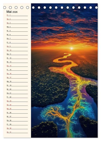 Produktbild: Von oben und unten (Tischkalender 2026 DIN A5 hoch), CALVENDO Monatskalender