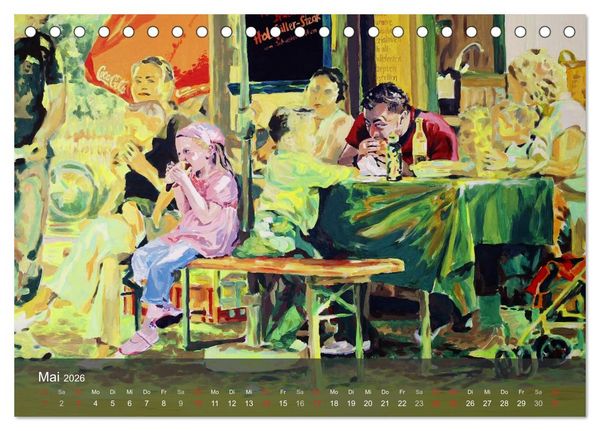 Produktbild: Alena Steinlechner, Acryl auf Leinwand (Tischkalender 2026 DIN A5 quer), CALVENDO Monatskalender