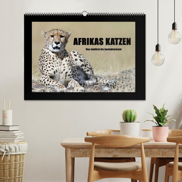 Produktbild: Afrikas Katzen (Wandkalender 2026 DIN A2 quer), CALVENDO Monatskalender