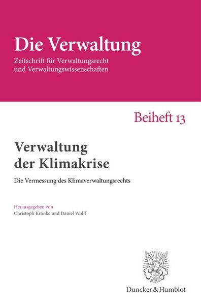 Produktbild: Verwaltung der Klimakrise