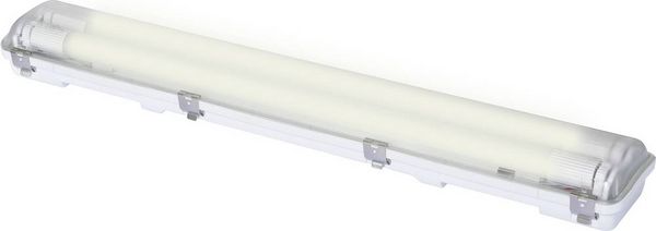 Produktbild: Sygonix LED-Feuchtraum-Wannenleuchte LED-R&ouml;hre T8 18W Neutralwei&szlig; Grau
