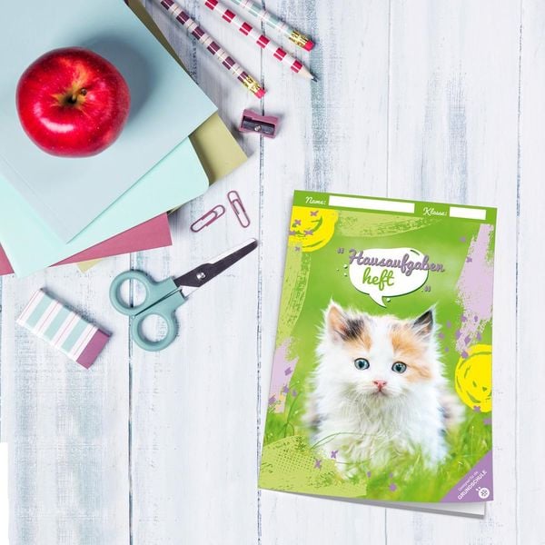Produktbild: Tr&ouml;tsch Hausaufgabenheft Grundschule Katze