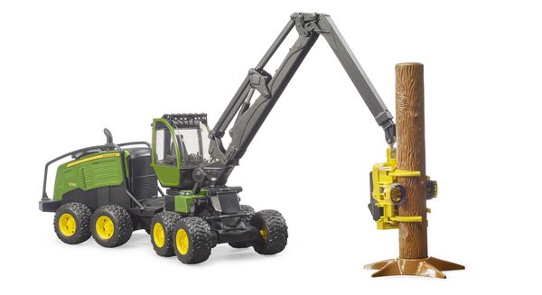 Produktbild: bruder 02135 John Deere 1270G Harvester mit Baumstamm
