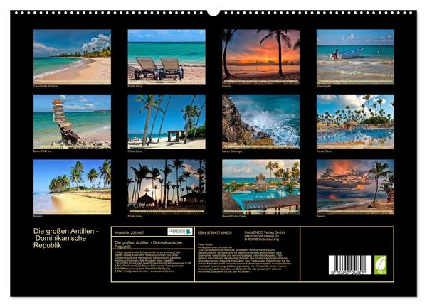 Produktbild: Die gro&szlig;en Antillen - Dominikanische Republik (hochwertiger Premium Wandkalender 2026 DIN A2 quer), Kunstdruck in Hochglanz