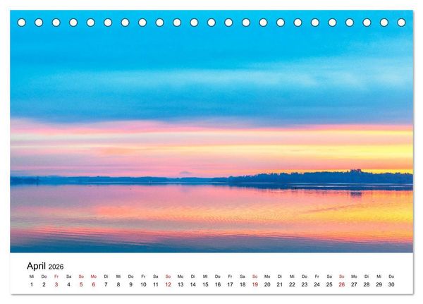 Produktbild: Traumhafter Chiemsee - eine kalendarische Reise (Tischkalender 2026 DIN A5 quer), CALVENDO Monatskalender