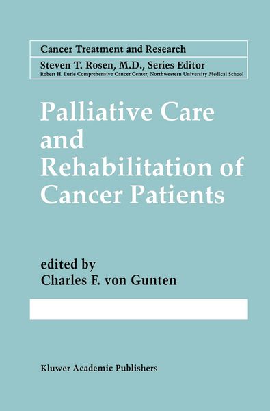Produktbild: Palliative Care and Rehabilitation of Cancer Patients