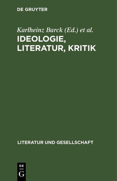 Produktbild: Ideologie, Literatur, Kritik