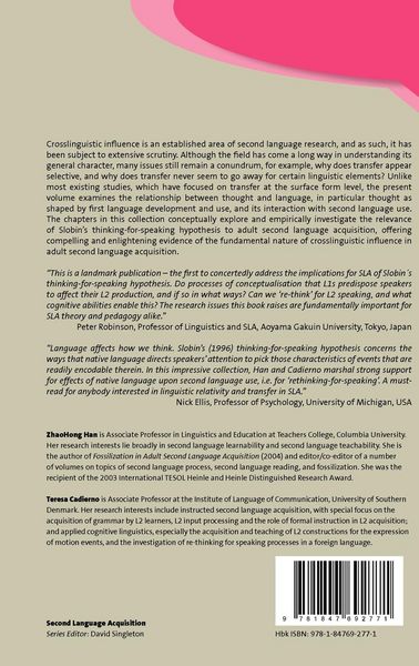 Produktbild: Linguistic Relativity in SLA