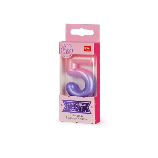 Produktbild: Legami Geburtstagskerze - Happy Birthday - Pink - 5