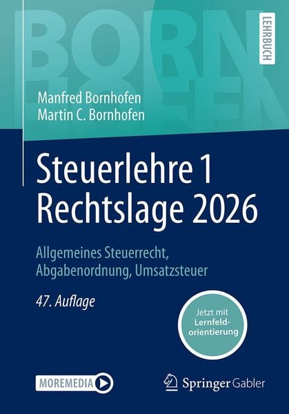 Produktbild: Steuerlehre 1 Rechtslage 2026