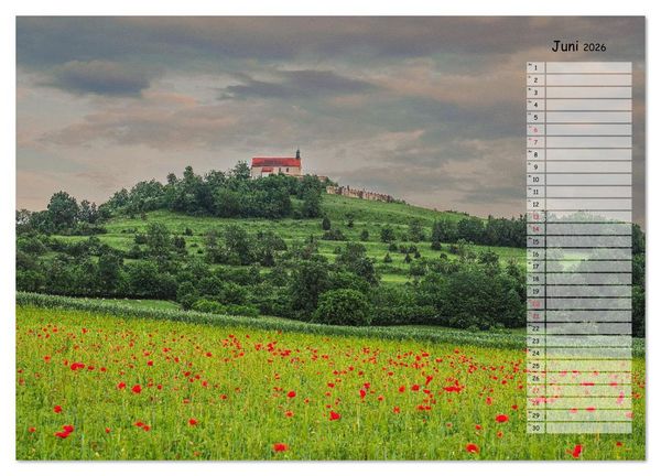 Produktbild: Rund um die Wurmlinger Kapelle (Wandkalender 2026 DIN A2 quer), CALVENDO Monatskalender