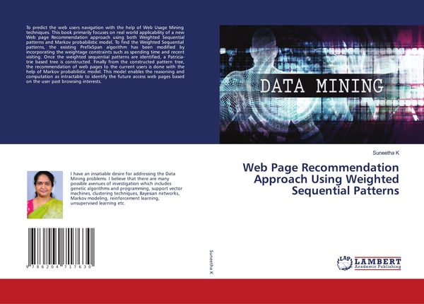 Produktbild: Web Page Recommendation Approach Using Weighted Sequential Patterns
