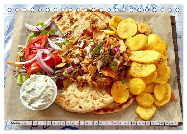 Produktbild: Griechisch Lecker (Tischkalender 2026 DIN A5 quer), CALVENDO Monatskalender
