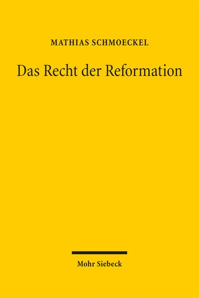 Produktbild: Das Recht der Reformation