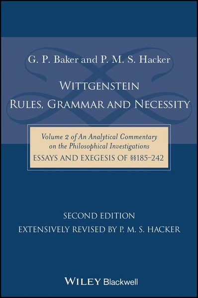 Produktbild: Wittgenstein: Rules, Grammar and Necessity