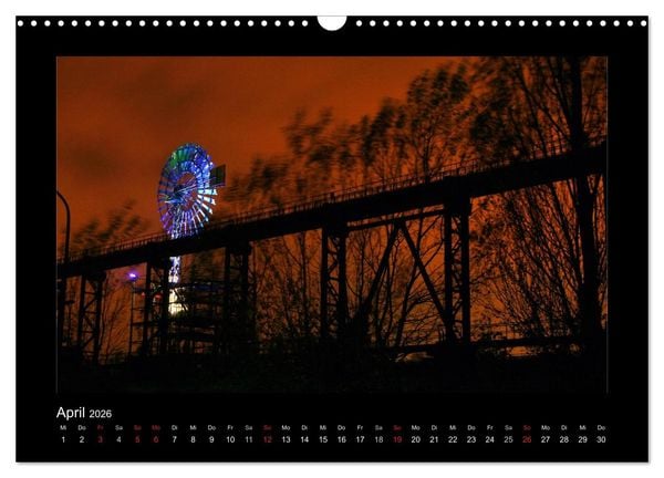 Produktbild: Extraschicht im Ruhrgebiet - Nachts ist es nicht dunkel! (Wandkalender 2026 DIN A3 quer), CALVENDO Monatskalender