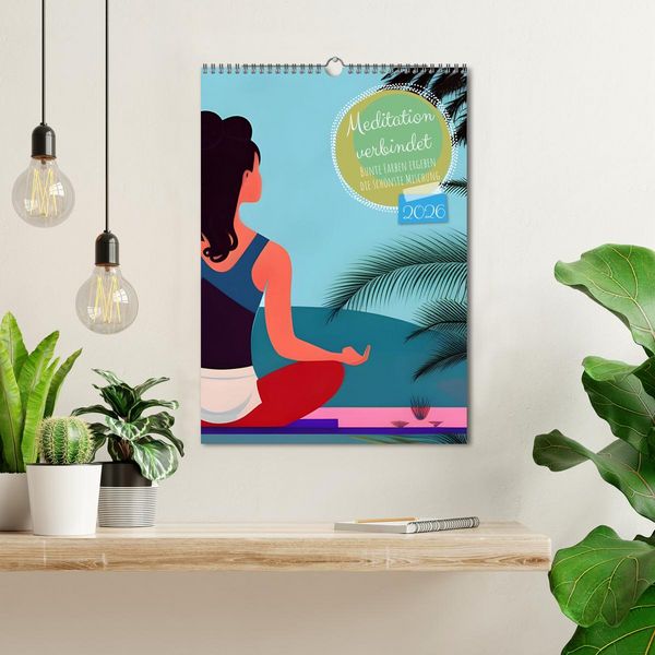 Produktbild: Meditation verbindet (Wandkalender 2026 DIN A3 hoch), CALVENDO Monatskalender