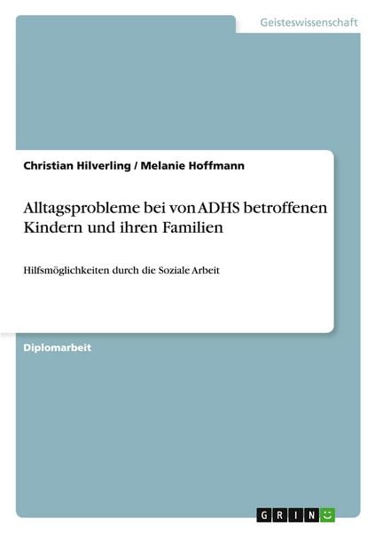 Produktbild: Alltagsprobleme bei von ADHS betroffenen Kindern und ihren Familien
