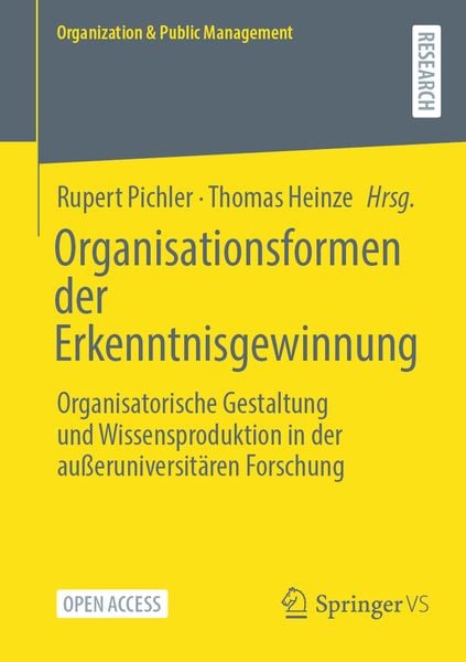 Produktbild: Organisationsformen der Erkenntnisgewinnung