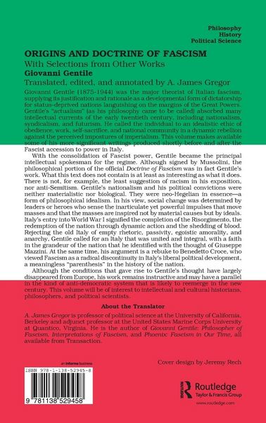 Produktbild: Origins and Doctrine of Fascism