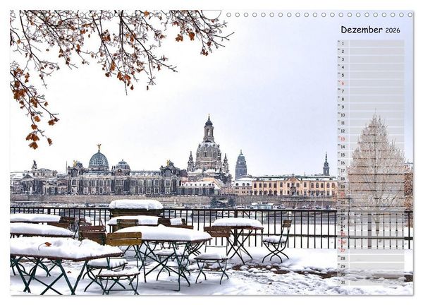 Produktbild: Dresden 2026 / Geburtstagskalender (Wandkalender 2026 DIN A3 quer), CALVENDO Monatskalender