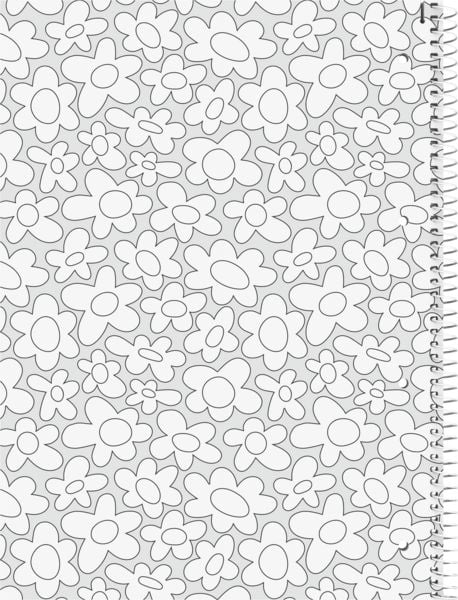 Produktbild: Brunnen Collegeblock A4 Lin.27 90g Happy Hippie