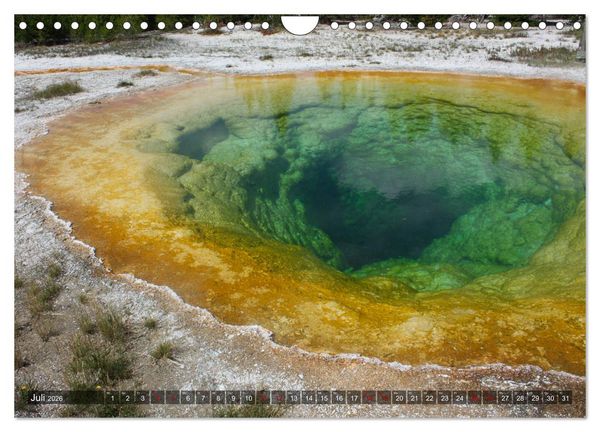 Produktbild: Farben des Yellowstone National Park 2026 (Wandkalender 2026 DIN A4 quer), CALVENDO Monatskalender