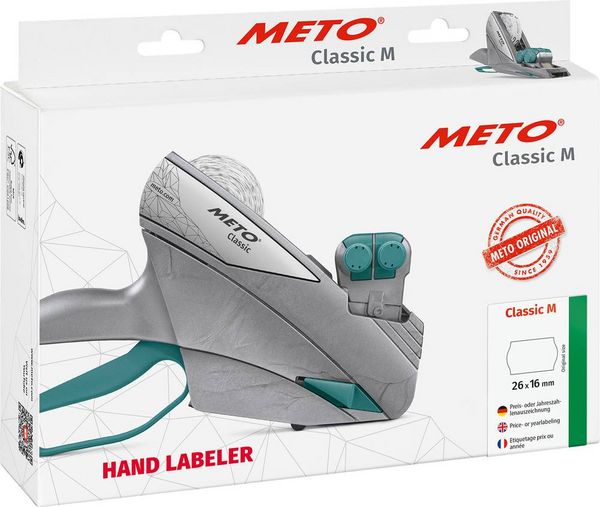 Produktbild: METO Preisauszeichnungsger&auml;t Classic M Anzahl Druckzeilen: 2 Grau