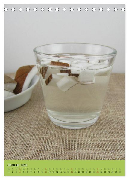 Produktbild: Detox Drinks! Gesund und lecker (Tischkalender 2026 DIN A5 hoch), CALVENDO Monatskalender