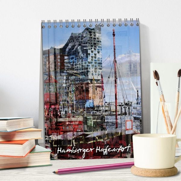 Produktbild: Hamburger HafenArt (Tischkalender 2026 DIN A5 hoch), CALVENDO Monatskalender