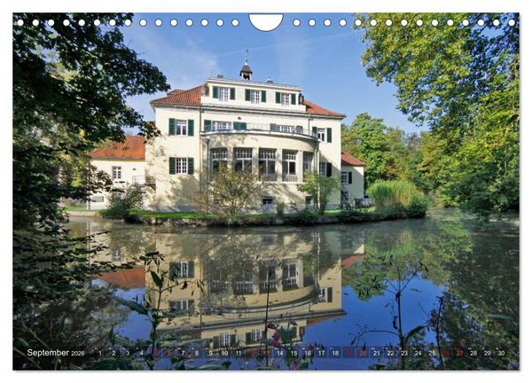 Produktbild: Burgen, Schl&ouml;sser, Herrenh&auml;user im Bergischen Land (Wandkalender 2026 DIN A4 quer), CALVENDO Monatskalender