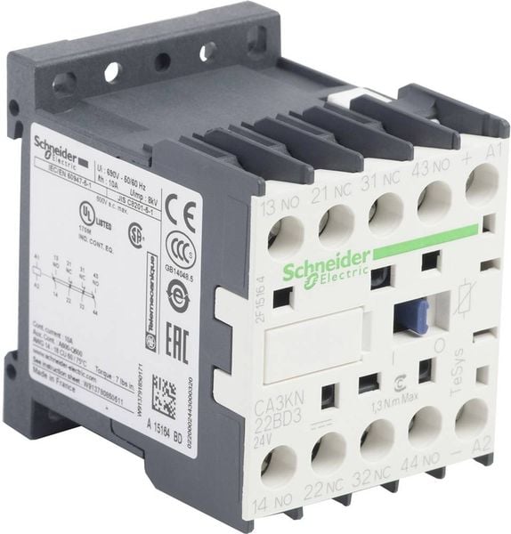 Schneider Electric CA3KN22BD3 Hilfsschütz 2 Öffner, 2 Schließer 1St.