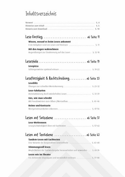 Produktbild: F&ouml;rdermaterial Lesefl&uuml;ssigkeit &ndash; Klasse 3 &ndash; 5