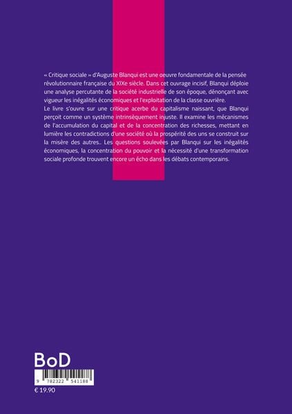 Produktbild: Critique sociale