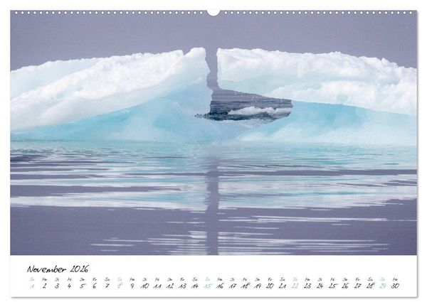 Produktbild: Heike Odermatt: 80&deg; Nord - Fotografien von Spitzbergen und Nordaustland (hochwertiger Premium Wandkalender 2026 DIN A2 quer), Kunstdruck in Hochglanz