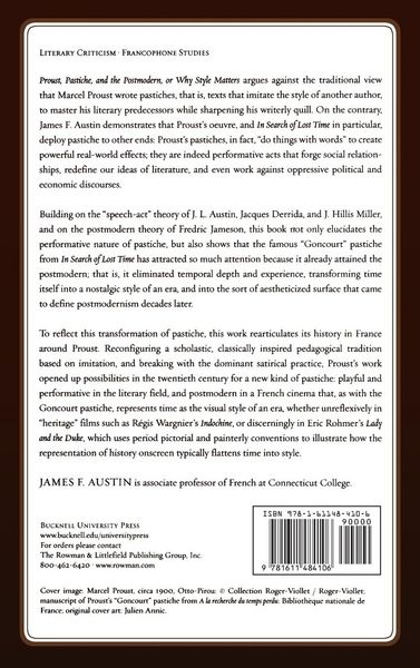 Produktbild: Proust, Pastiche, and the Postmodern or Why Style Matters