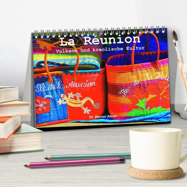 Produktbild: La R&eacute;union - Vulkane und kreolische Kultur (Tischkalender 2026 DIN A5 quer), CALVENDO Monatskalender