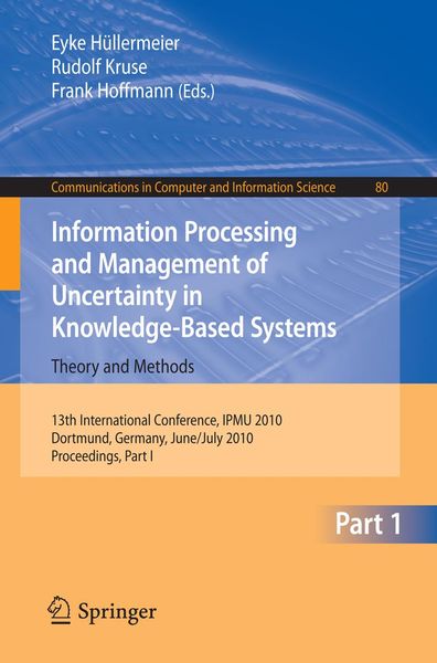 Produktbild: Information Processing and Management of Uncertainty in Knowledge-Based Systems
