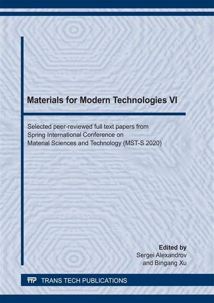 Produktbild: Materials for Modern Technologies VI