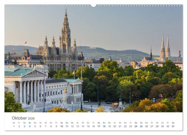Produktbild: Traumhaftes Wien 2026 (hochwertiger Premium Wandkalender 2026 DIN A2 quer), Kunstdruck in Hochglanz