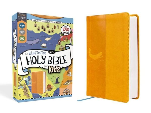 Produktbild: NIrV, The Illustrated Holy Bible for Kids, Leathersoft, Yellow, Full Color, Comfort Print